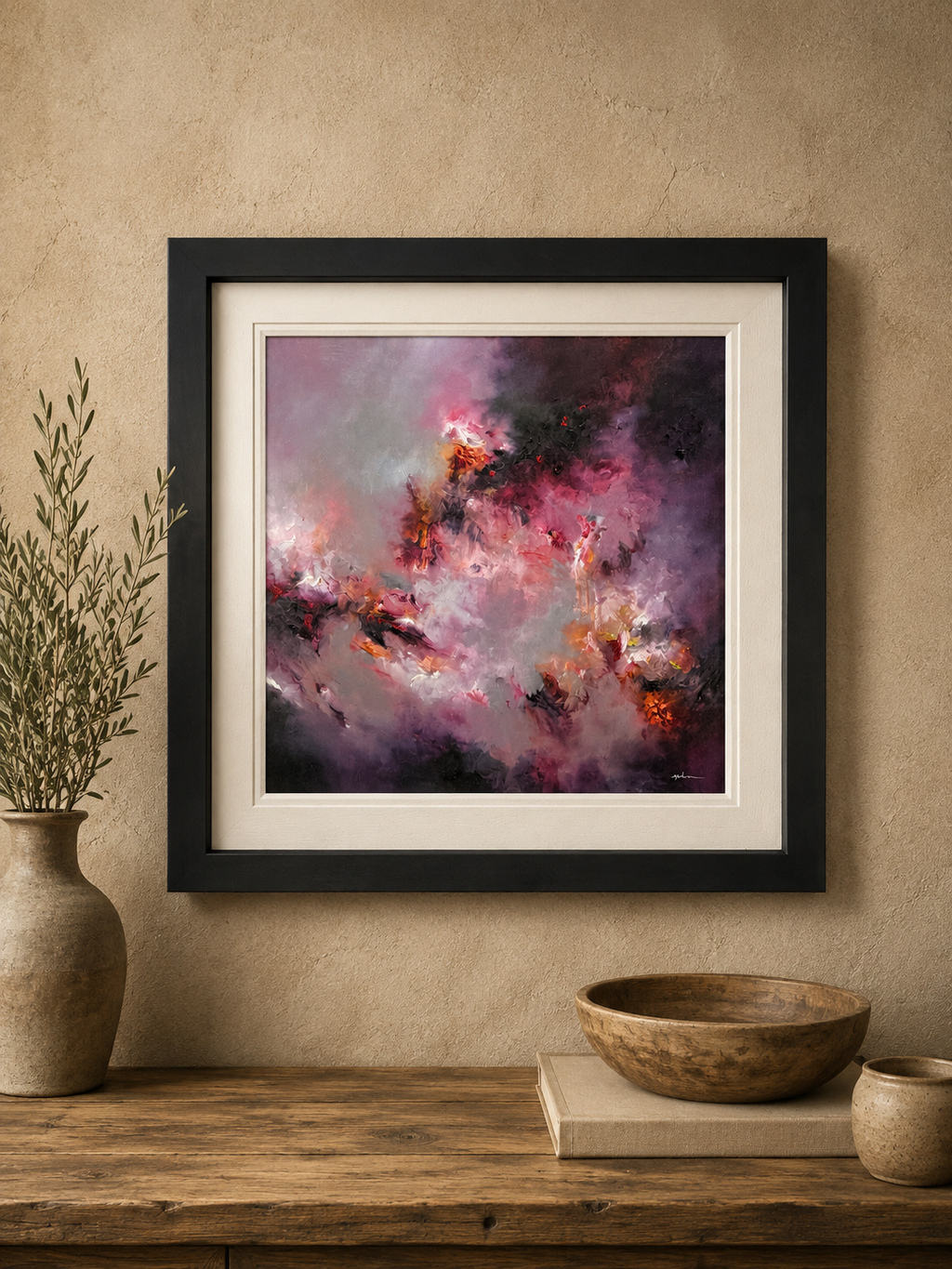 Limited Edition Artwork 'Damson Flame" By Alison Johnson
