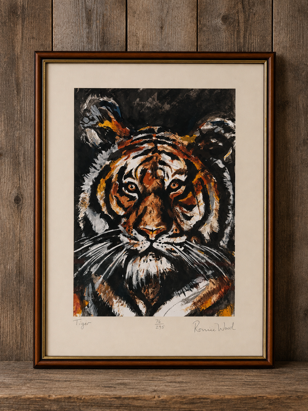 Ronnie Wood's Tusk, Tiger, Florida Panther & Mandrill Limited Edition Screenprint Collection