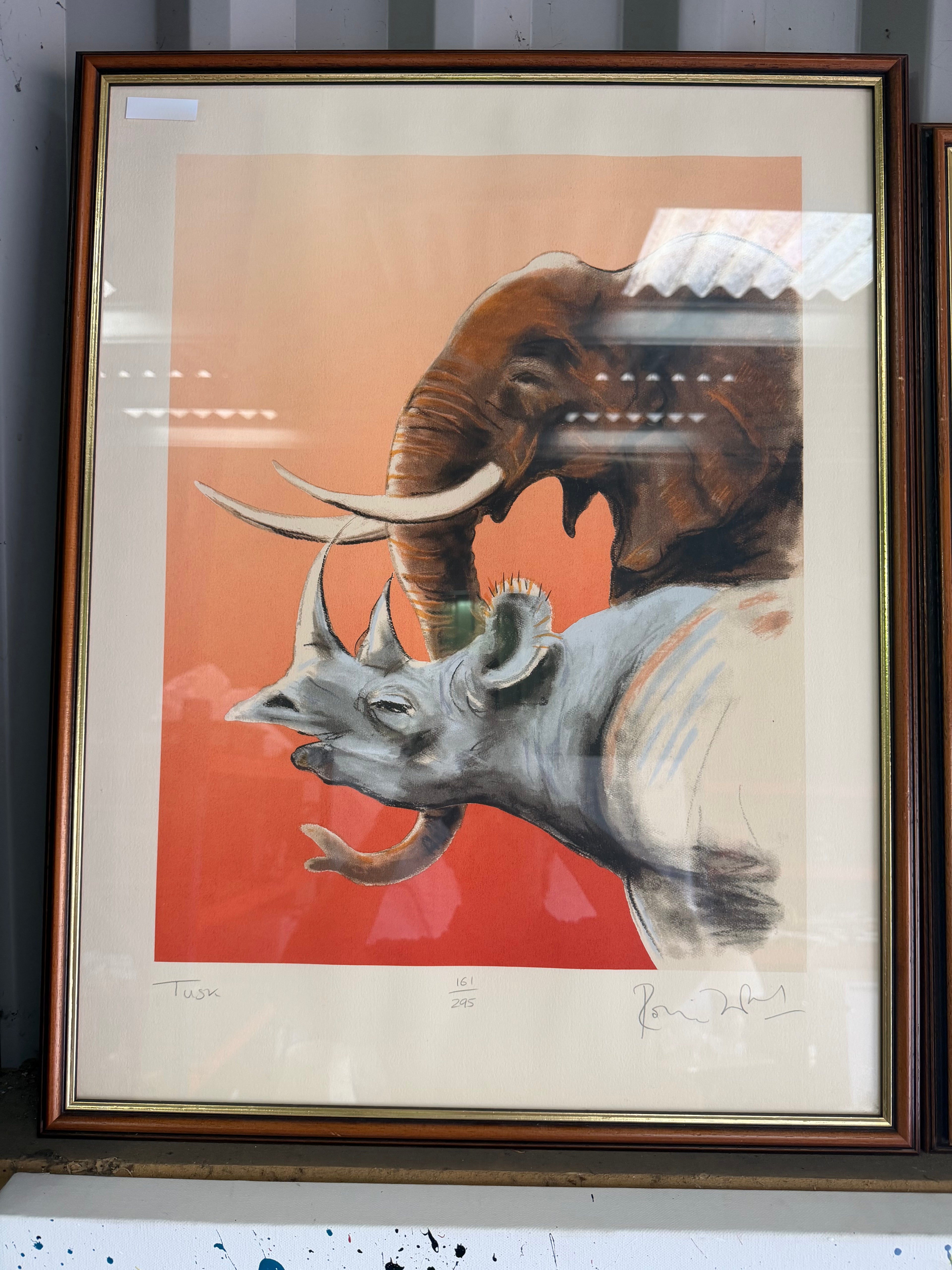 Ronnie Wood's Tusk, Tiger, Florida Panther & Mandrill Limited Edition Screenprint Collection